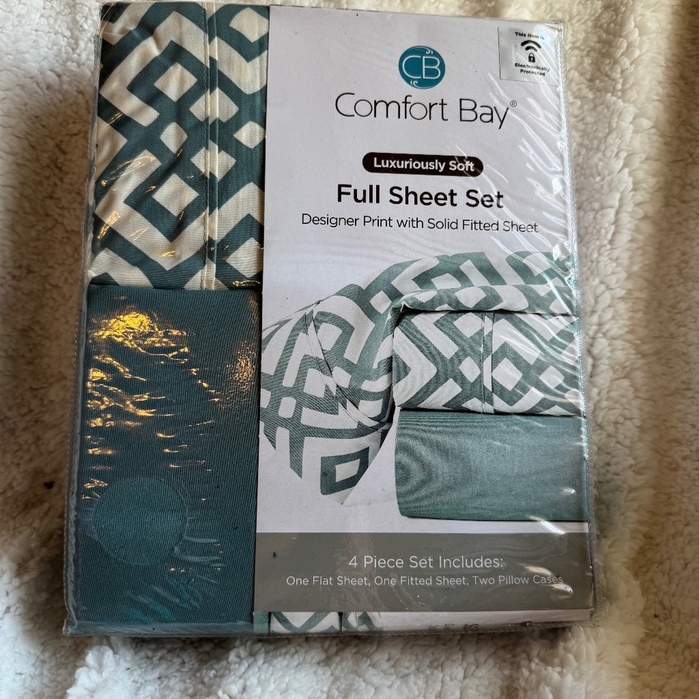 Full Size Sheet Set - NWT - Teal/Aqua/Seafoam-ish?